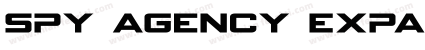 Spy Agency Expanded Italic Expanded字体转换